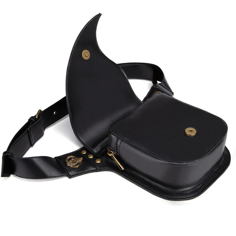 Punk Rivets Decor Waist Bag Gothic Fancy Pack Stylish Storage