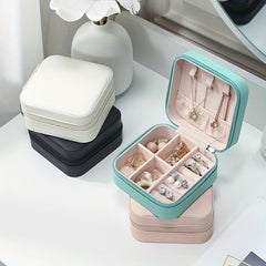 Jewelry Storage Case Portable Zipper Organizer Box