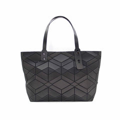 Foldable Geometric Tote Bag Large Capacity Argyle Handbag