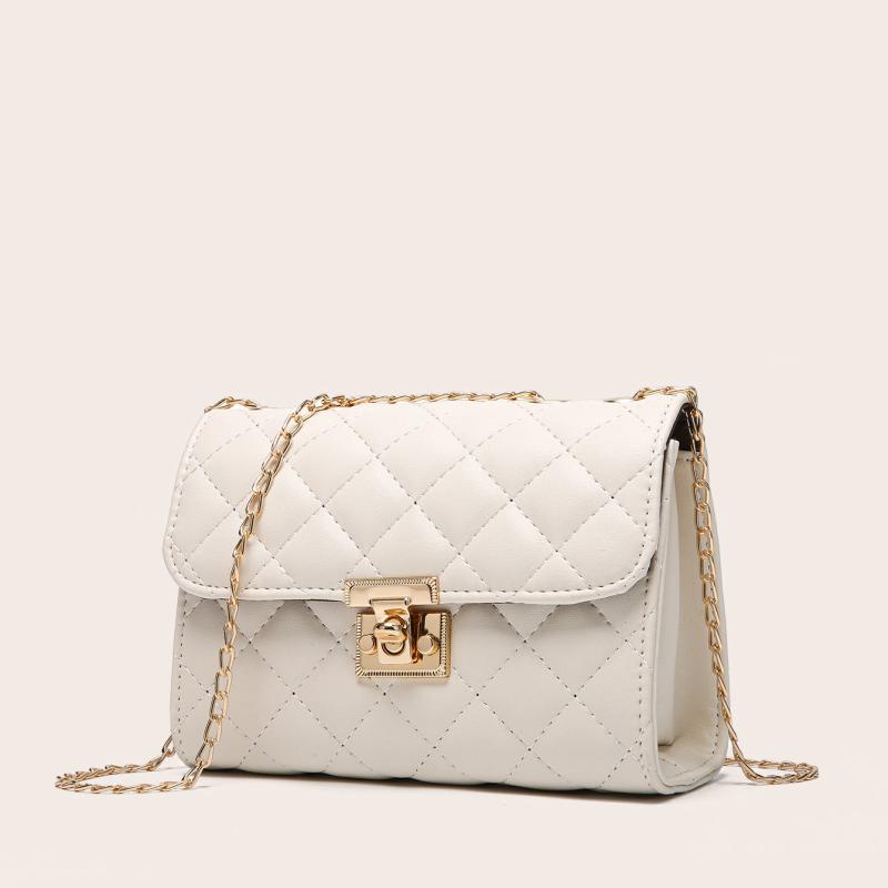 Quilted Crossbody Bag Chain Clutch Shoulder Bag Satchel