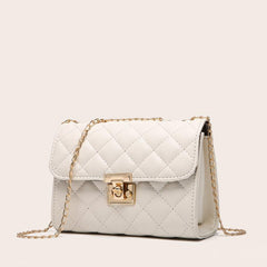 Quilted Crossbody Bag Chain Clutch Shoulder Bag Satchel