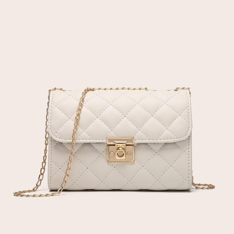 Quilted Crossbody Bag Chain Clutch Shoulder Bag Satchel