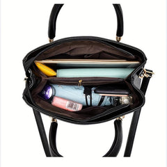 Vintage Satchel Bag PU Leather Shoulder Handbag