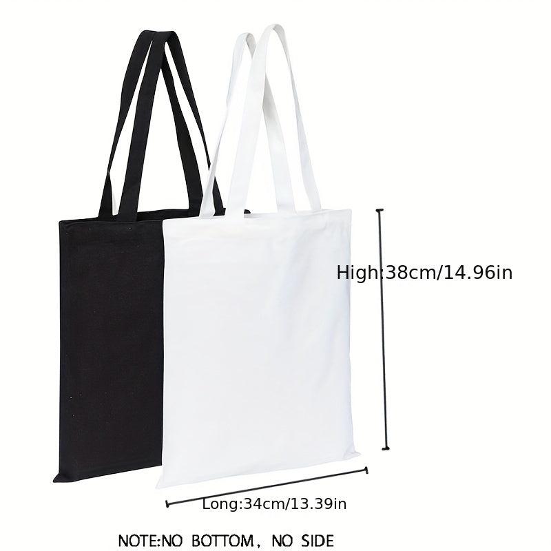 Fading Flowers Print Handbag Large Canvas Shoulder Bag