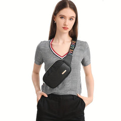 Embossed Chest Bag Sports Fitness Crossbody Fanny Pack