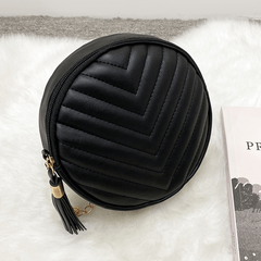 Mini Quilted Crossbody Bag Solid PU Leather Shoulder Bag Women's Handbag