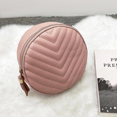 Mini Quilted Crossbody Bag Solid PU Leather Shoulder Bag Women's Handbag