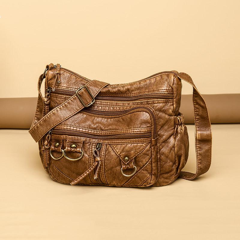 Retro Style Studded Crossbody Bag