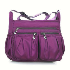 Stylish Waterproof Nylon Crossbody Bag for Middle Aged Women