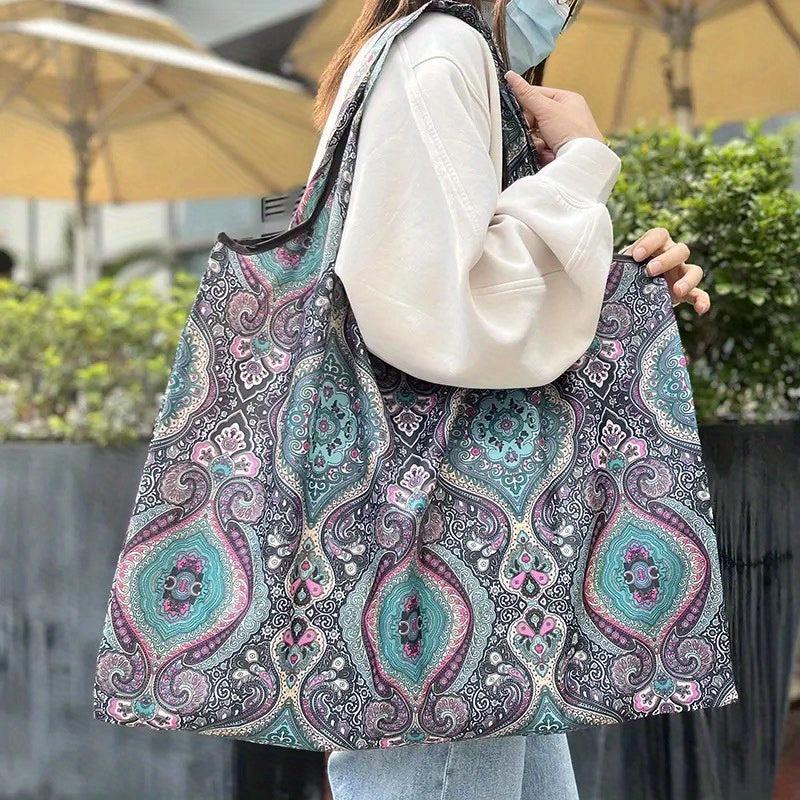 Eco Friendly Shopping Tote Bag Large Capacity Portable Reusable Grocery Bag