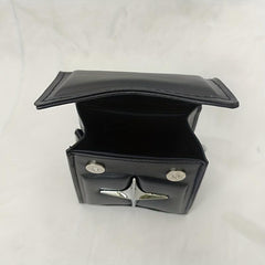 Y2K Metal Star Decor Satchel Bag with Chain Strap