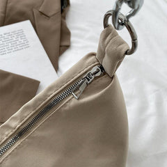 Casual Minimalist Shoulder Bag Solid Large Capacity Crossbody Bag