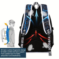 Luminous Travel Backpack Kpop Schoolbag Large Capacity Rucksack