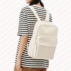 Minimalist Solid School Bag Preppy Book Bag Stylish Laptop Bag