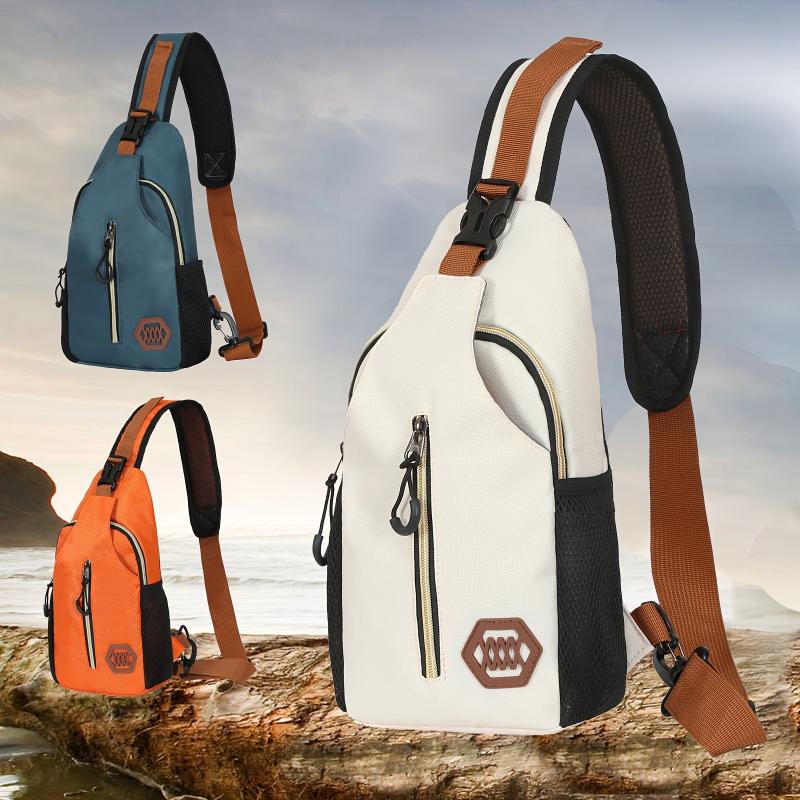 Outdoor Sport Chest Bag Pockets Crossbody Bag Lightweight Sling Backpack