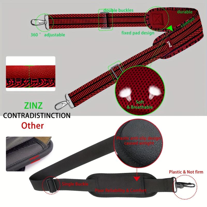 Thick Shoulder Strap Replacement for Bag, Double Buckle, Universal Fit