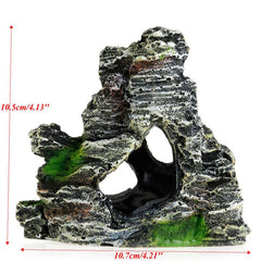 Realistic Mountain Hiding Cave Decoration for Aquarium