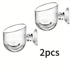 2pcs Red Worm Feeder Aquarium Plant Pot Plastic Fish Tank Plants Holder
