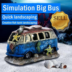 Resin Car Aquarium Decoration Hideouts Stone