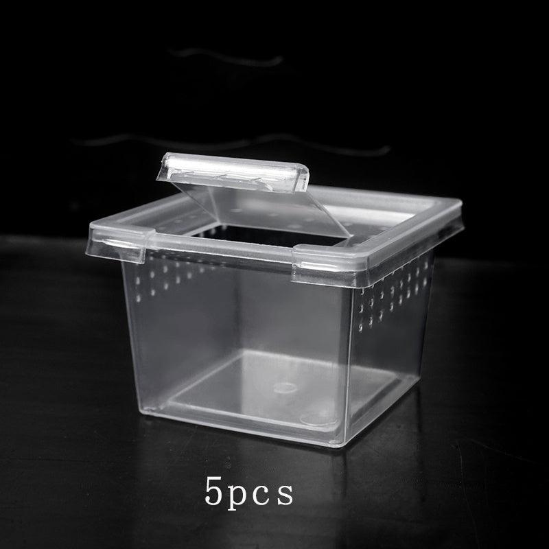 5pcs Plastic Breeding Box for Small Reptiles Insects
