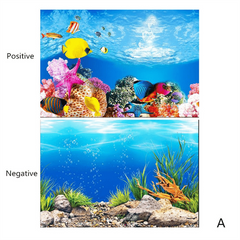 KSY Aquarium Fish Tank Background Decoration Sticker Poster