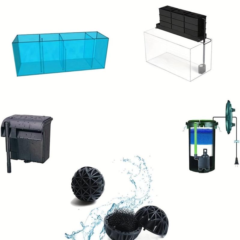 20pcs Aquarium Bio Balls Filter Media with Media Bags