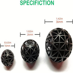 20pcs Aquarium Bio Balls Filter Media with Media Bags