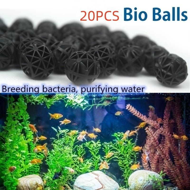 20pcs Aquarium Bio Balls Filter Media with Media Bags