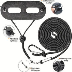 Adjustable Leather Lizard Reptiles Harness Leash Set
