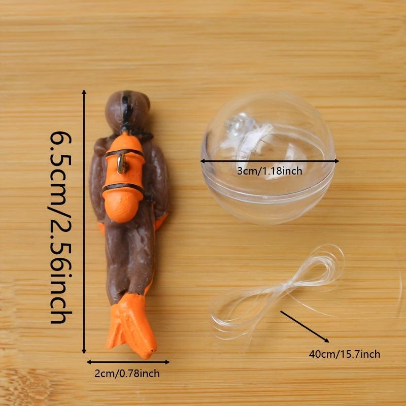 Mini Diver Model Fish Tank Ornaments Resin Decor