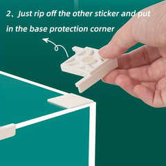 Fish Tank Bottom Corner Protection Plastic Bracket Glass Angl
