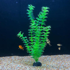 Plastic Aquarium Plant Bundle Artificial Fish Tank Decoration 11 8in
