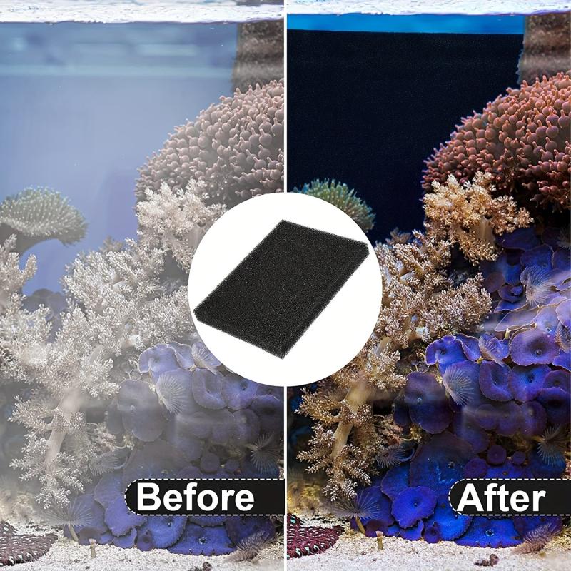4pcs Aquarium Bio Sponge Filter Media Pad Fish Tank Foam 5.19x2.56x0