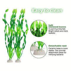 10pcs Artificial Seaweed Water Plants for Aquarium Decoration