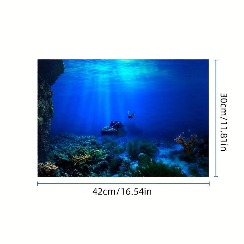 Fish Tank Background Decorative Painting Plants HD Aquarium Landscape Sticker