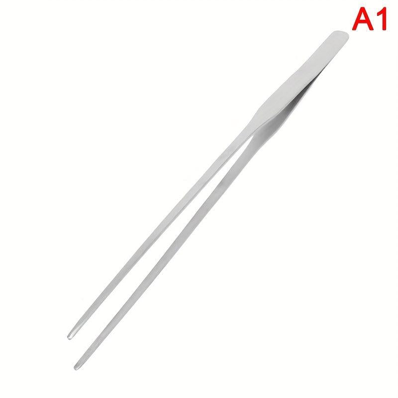 Stainless Steel Fish Tank Tweezers Water Grass Clip