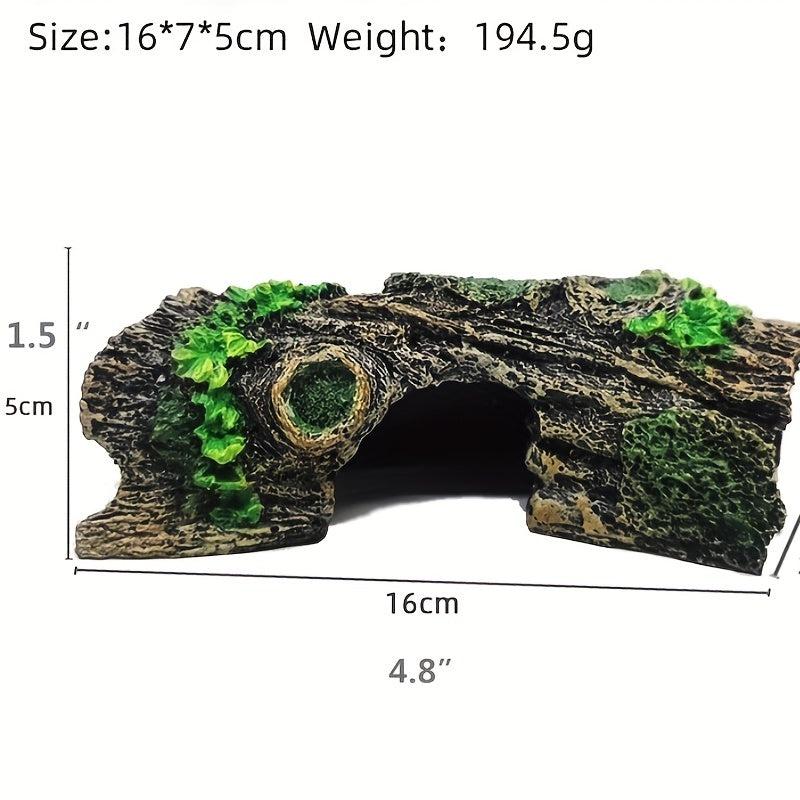 Resin Tree Trunk Cave Ornament Aquarium Hideout