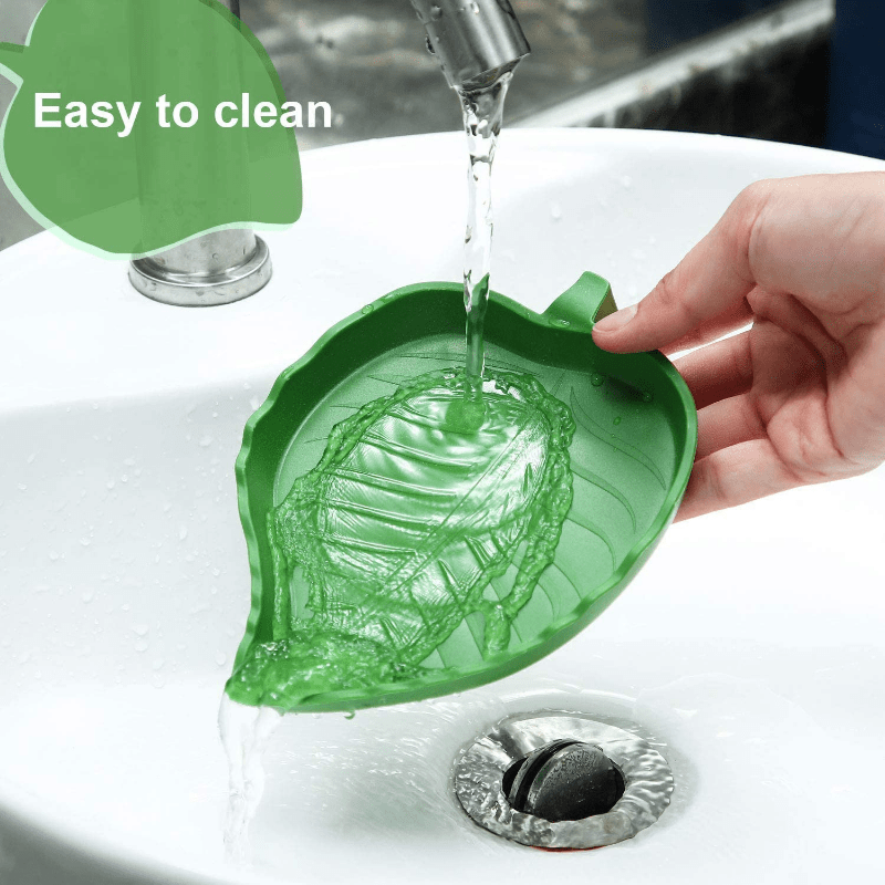Leaf Shaped Reptile Food Bowl for Turtles and Snakes