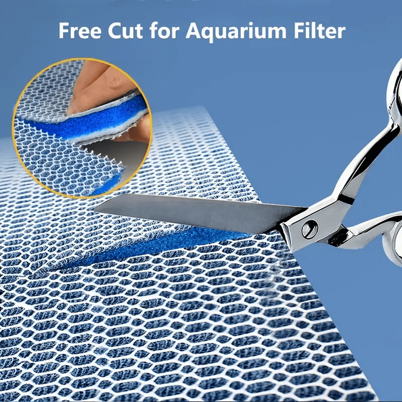 8 Layer Aquarium Filter Mat Sponge Washable Reusable