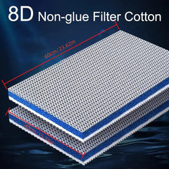 8 Layer Aquarium Filter Mat Sponge Washable Reusable