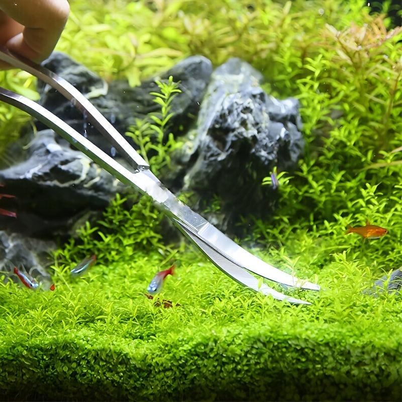 Aquatic Grass Tweezers Scissors Aquarium Cleaning Tool Set