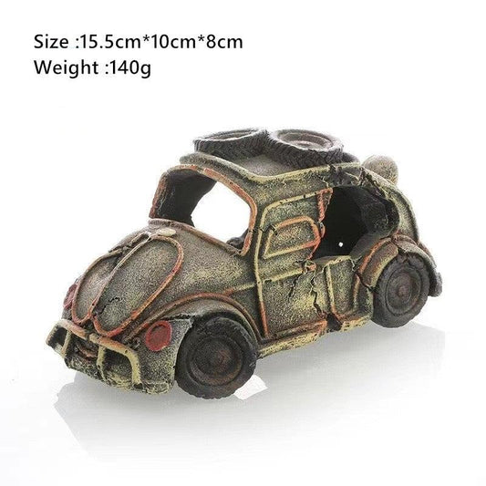 Simulation Car Decoration for Fish Tank Landscaping