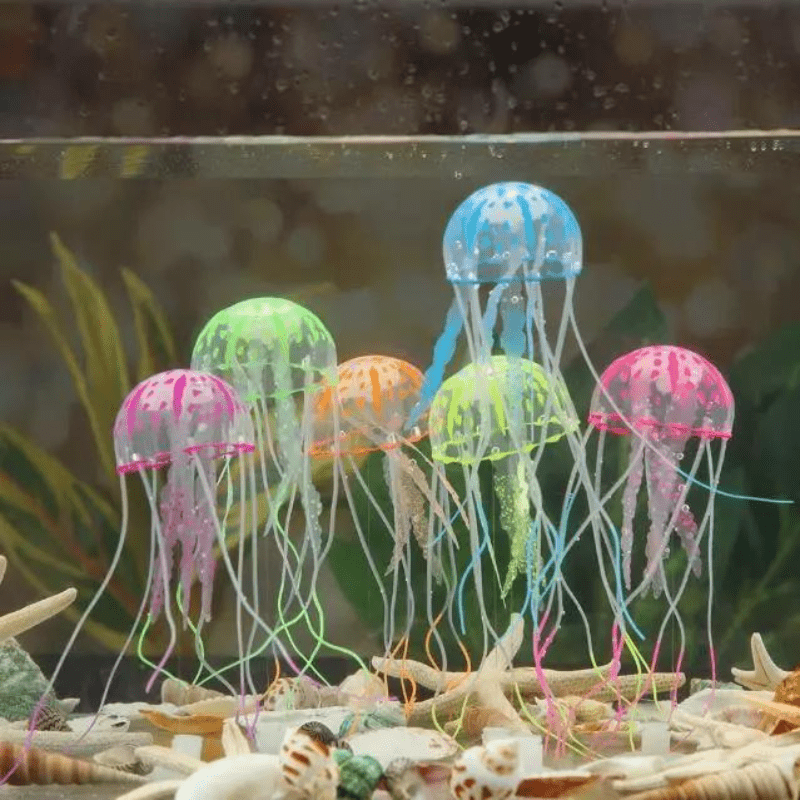 Luminous Jellyfish Aquarium Decoration Fish Tank Ornament