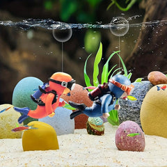 Balloon Diver Aquarium Decoration Resin Fish Tank Decor