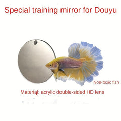 Circle Fish Exercise Mirror Double Sided Aquarium Training Mirror