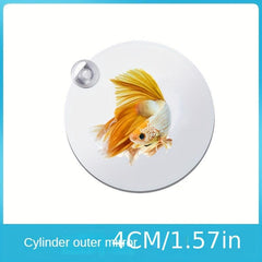 Circle Fish Exercise Mirror Double Sided Aquarium Training Mirror