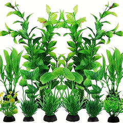 Green Artificial Aquarium Plants Fish Tank Ornaments
