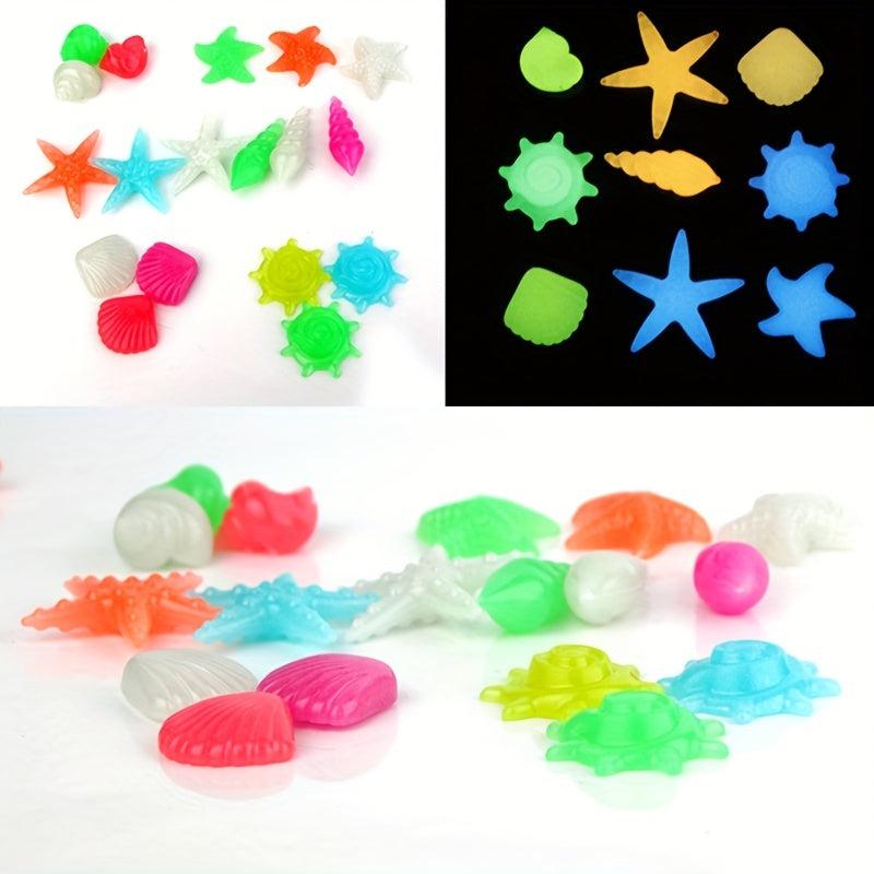 10pcs Luminous Stone Fish Tank Landscaping Glowing Stones