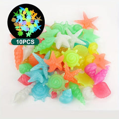 10pcs Luminous Stone Fish Tank Landscaping Glowing Stones