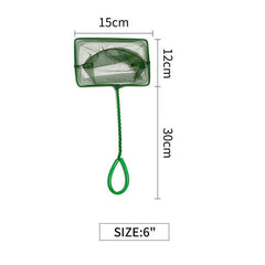 Small Fish Catch Net with Plastic Handle for Aquariums